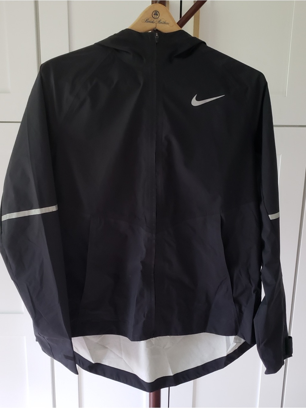 Nike‎ Black Hooded Performance Jacket with Reflective Details